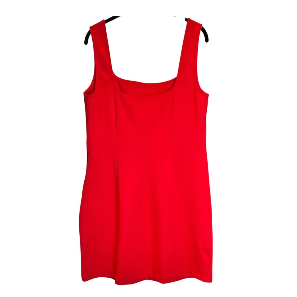 Everlane The Dream Square-Neck Dress Classic Red Mini XL - Picture 2 of 9